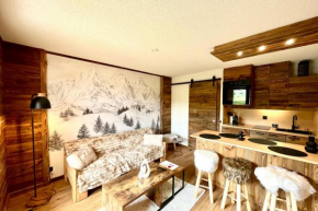 Cosy studio with view of Mont Blanc